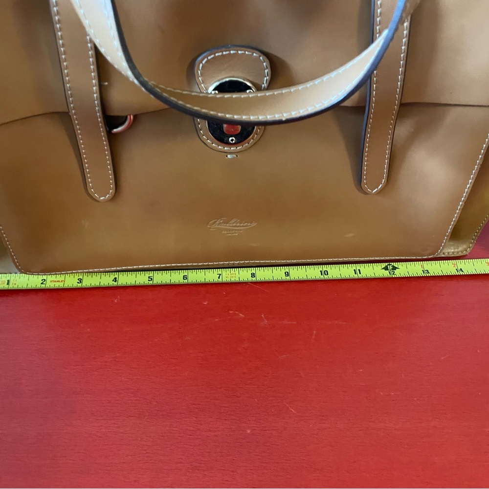 Boldrini Selleria Brown Leather Satchel Classic Elegance - Picture 8 of 10
